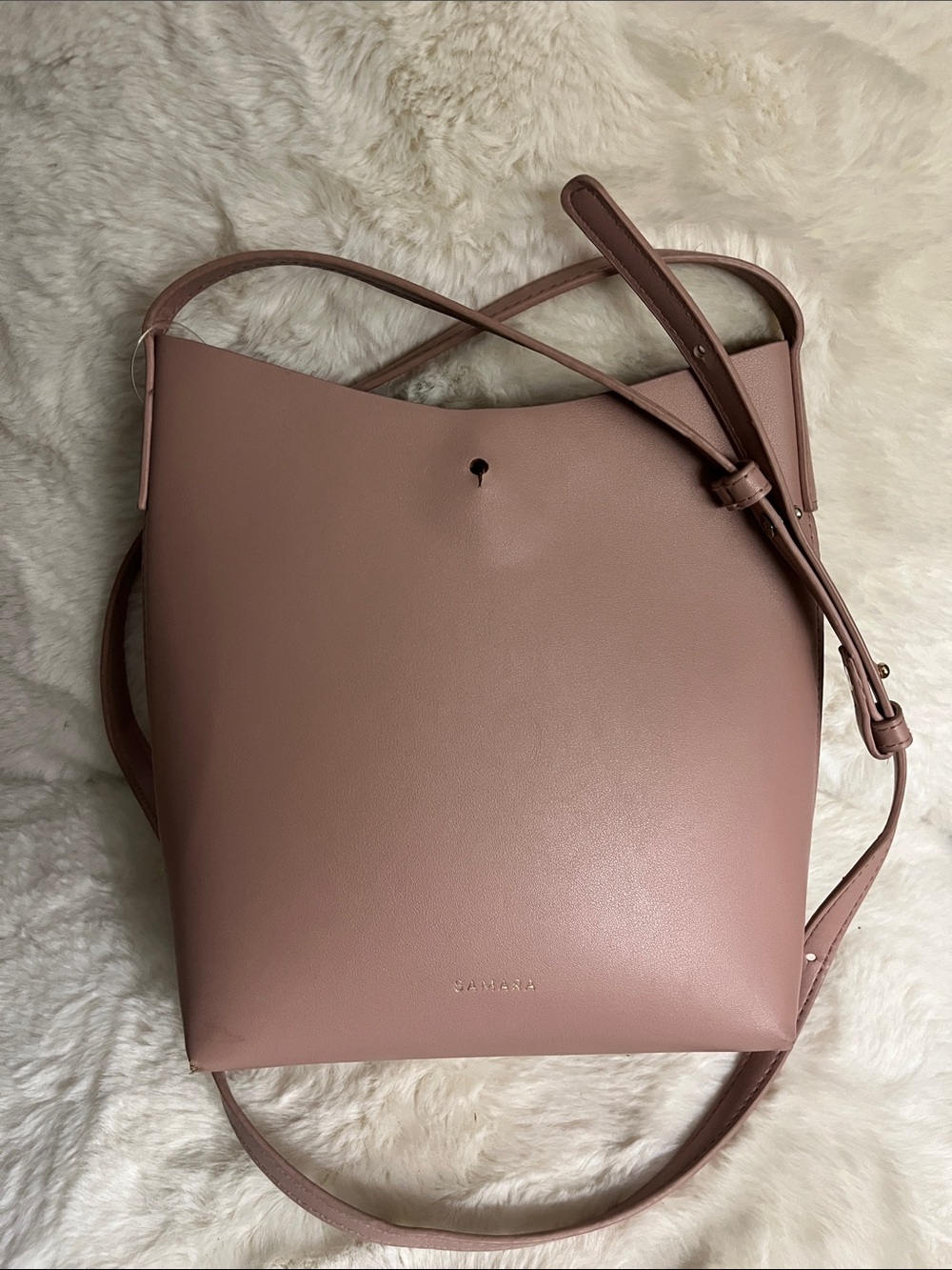 Anthropologie Samara Minimalist Pink Bag - Picture 2 of 12